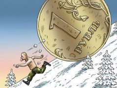 Путин и обвал рубля. Карикатура: lockerdome.com