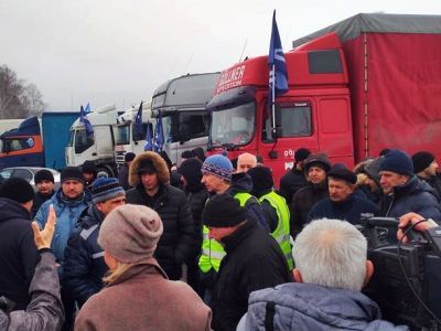 Стачка перевозчиков. Фото: Александр Воронин, Каспаров.Ru