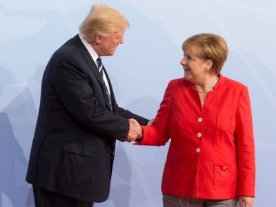 Трамп и Меркель. Фото: wikimedia.org