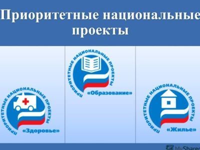 Приоритетные национальные проекты. Фото: Myshared.ru