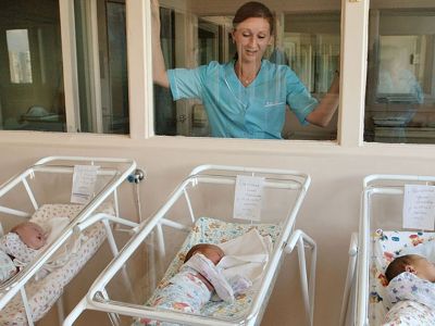Новорожденные в роддоме. Фото: ТАСС