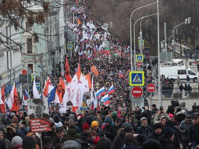 Марш Немцова в Москве. Фото: Андрей Любимов / РБК