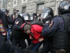 Акция в Москве у здания ФСБ на Лубянке против политических репрессий 14.03.  Фото: Светлана Виданова / 