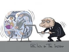 Путин и кадровый вопрос. Карикатура С.Елкина: The Insider